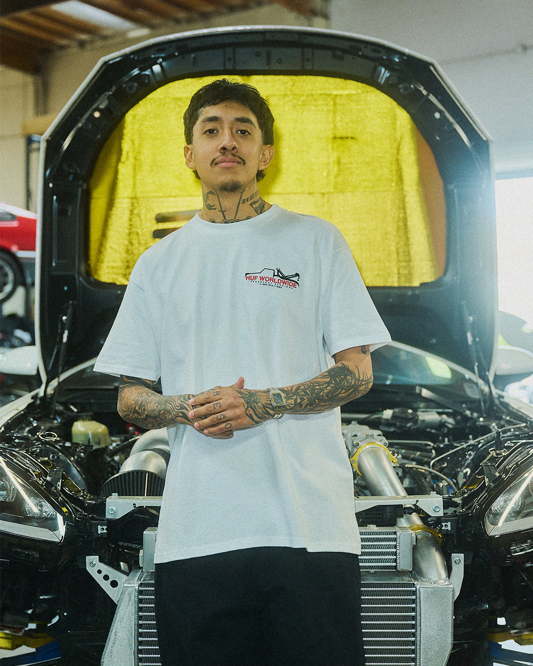 HUF x GReddy Tour S/S Tee - White