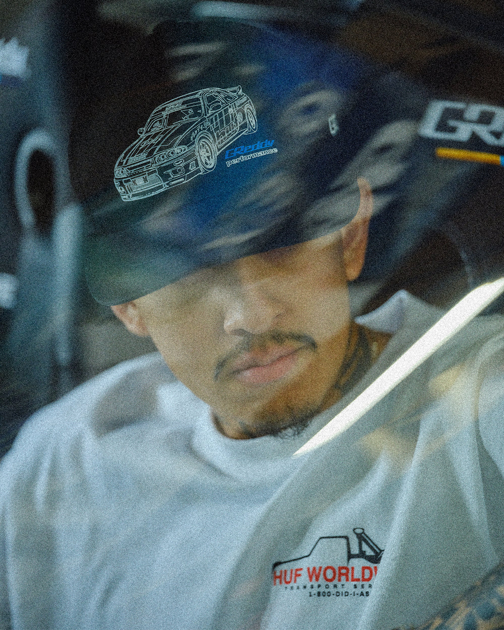 HUF x GReddy Diagram Snapback Hat - Black