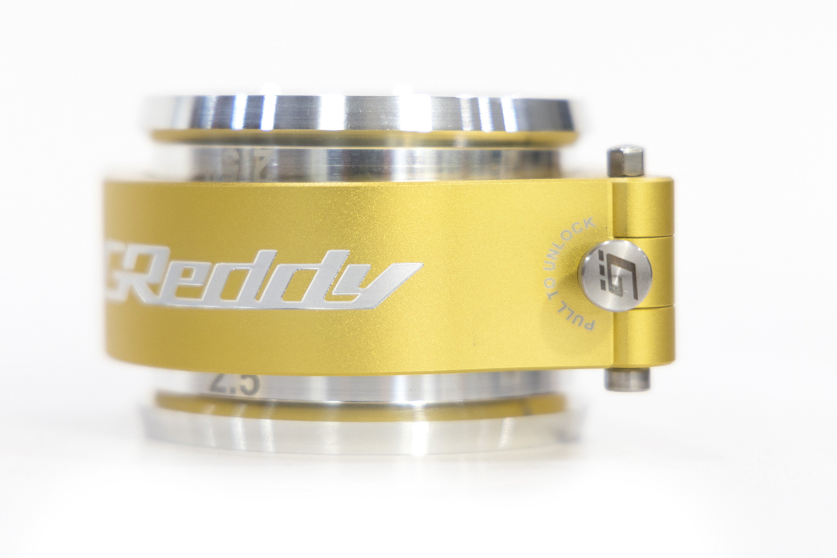 GREDDY 2.5" BOOST TUBE CLAMP WITH WELD-ON RINGS (GOLD) - (22420250)