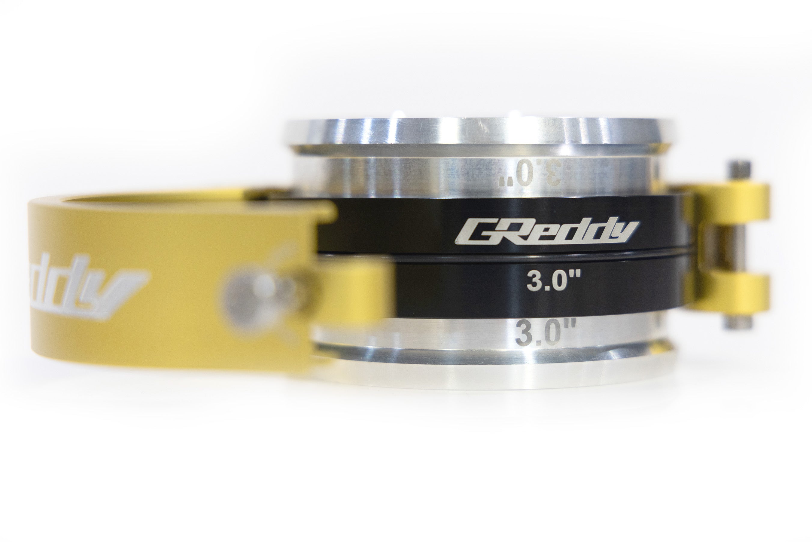 GREDDY 3.0" BOOST TUBE CLAMP WITH WELD-ON RINGS (GOLD) - (22420300)