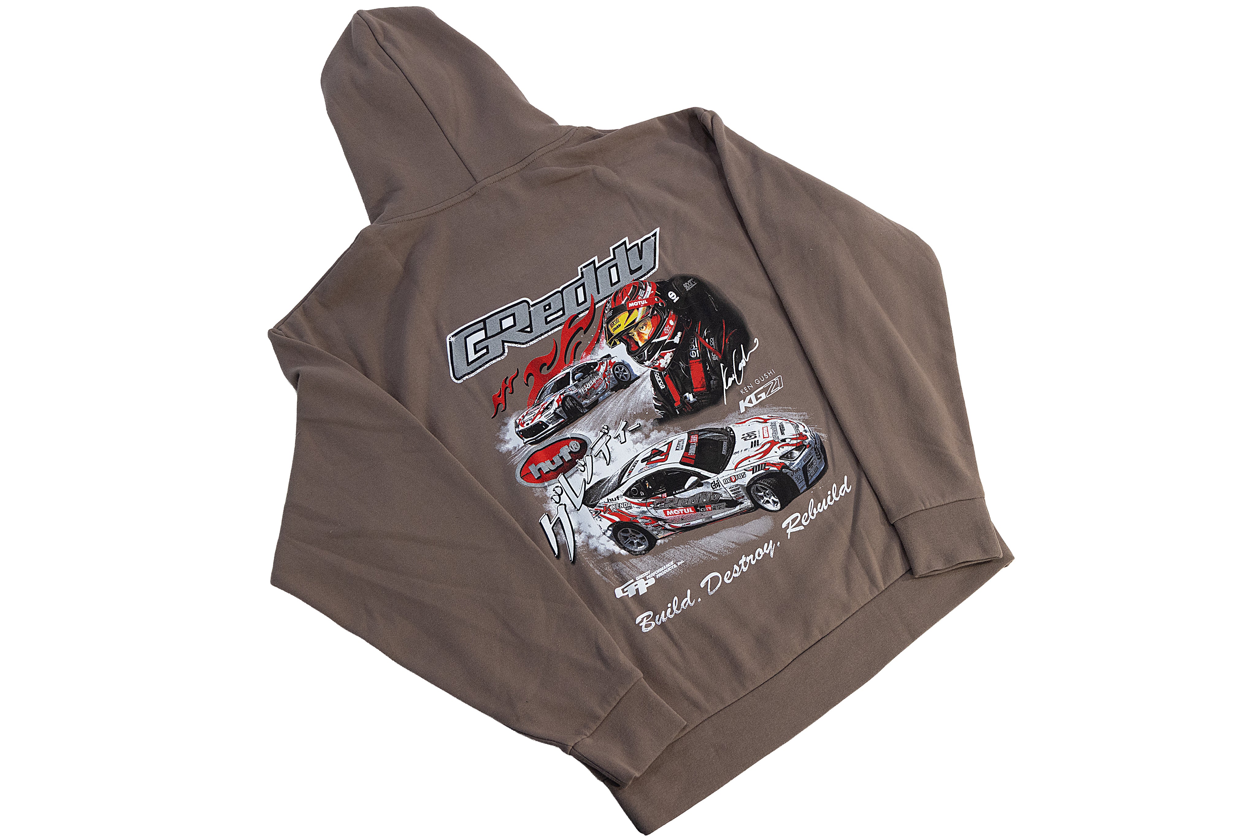 HUF X Ken Gushi Hood - Clay