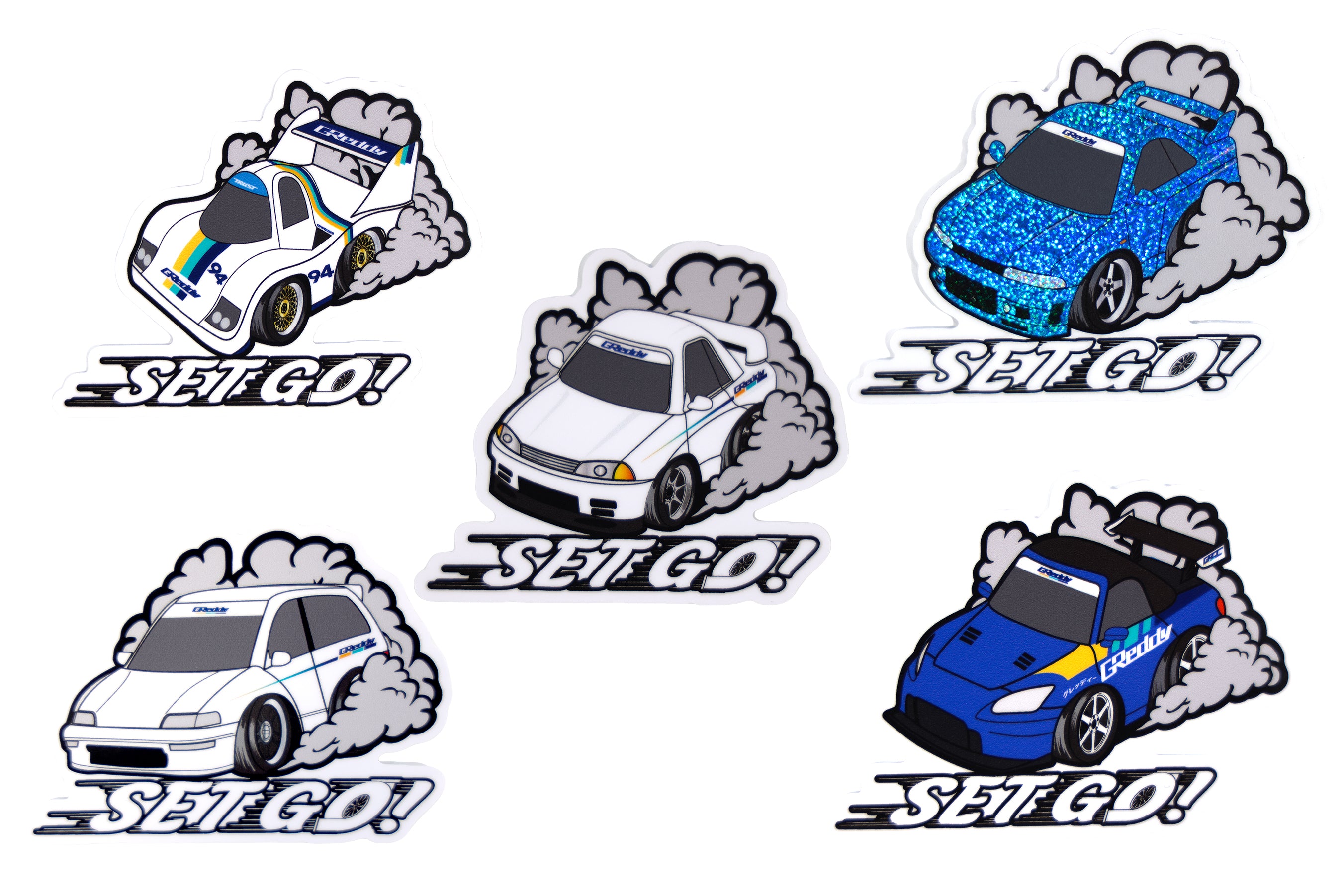 GReddy Set Go! - Sticker Pack