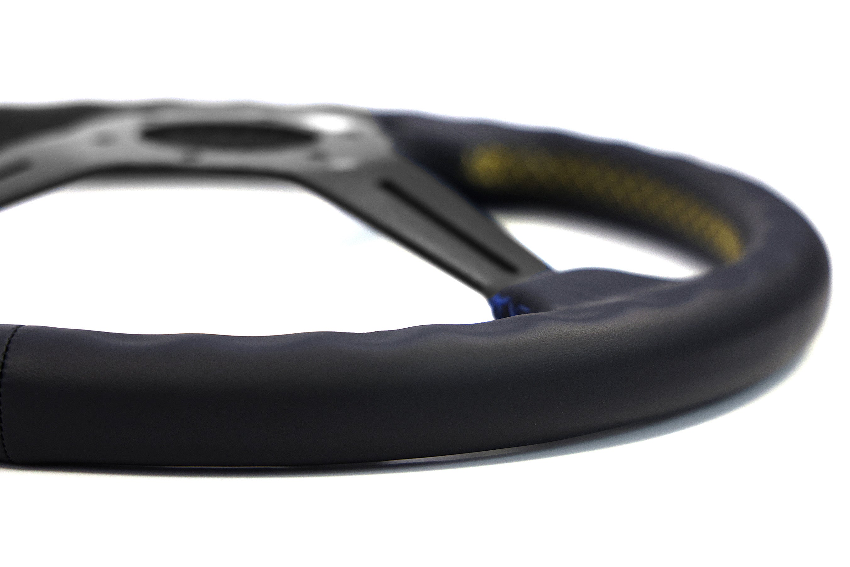 GReddy 3 Color Stitch Steering Wheel - Leather