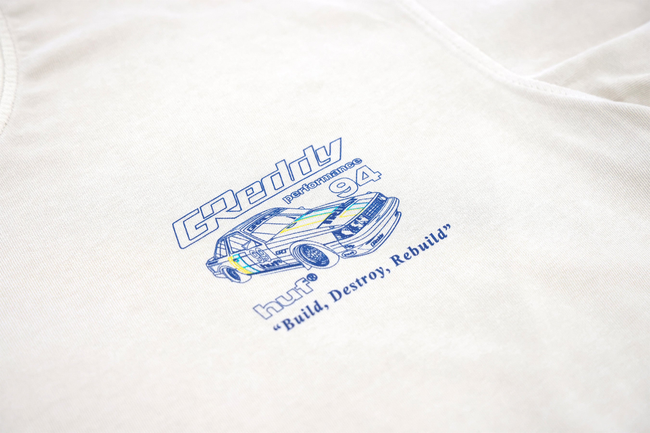 GReddy x HUF Retro Mod  Boxy Tee - Pigment French Oak