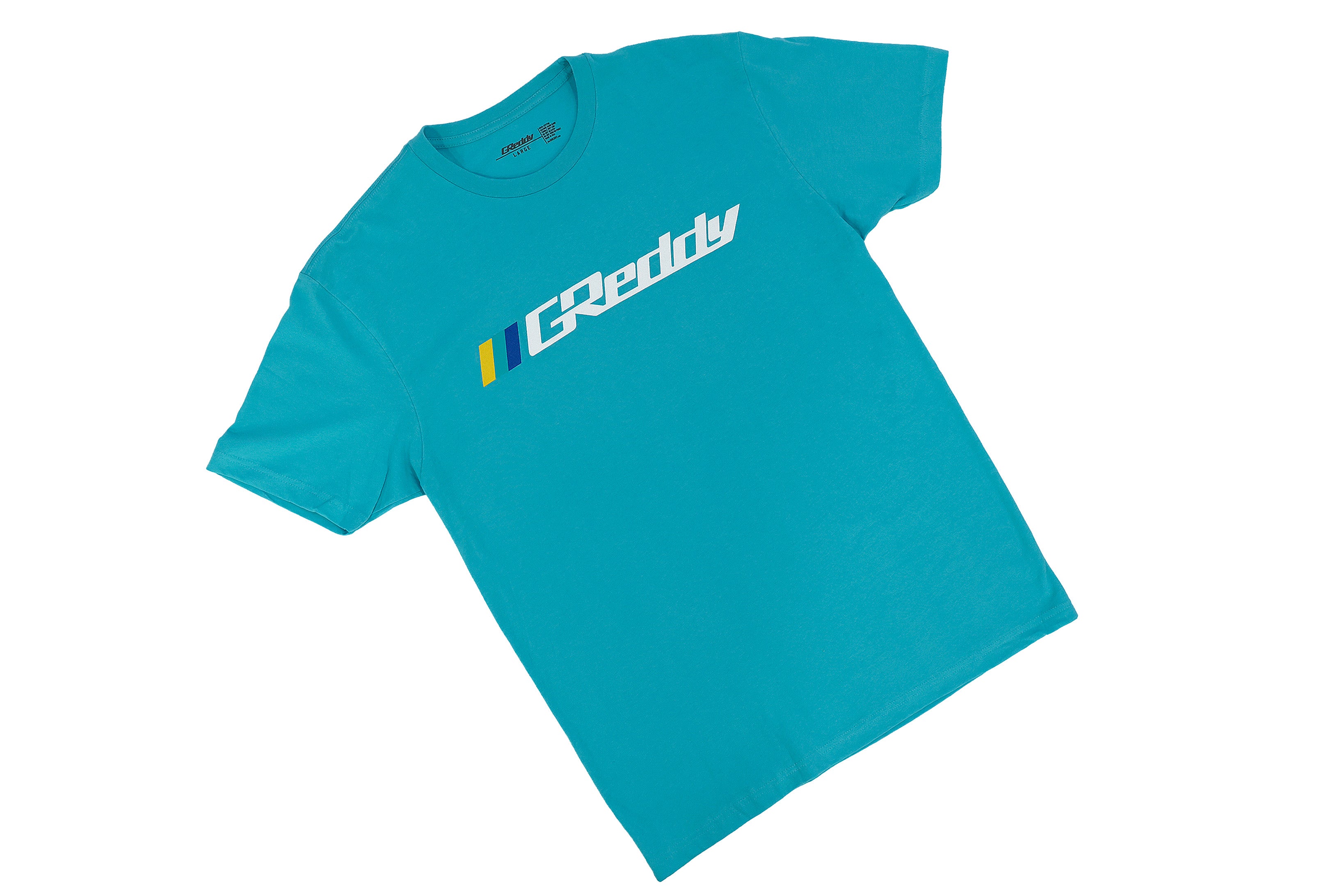 GReddy OG Logo Tee (with 3 stripes) - Tahiti Blue