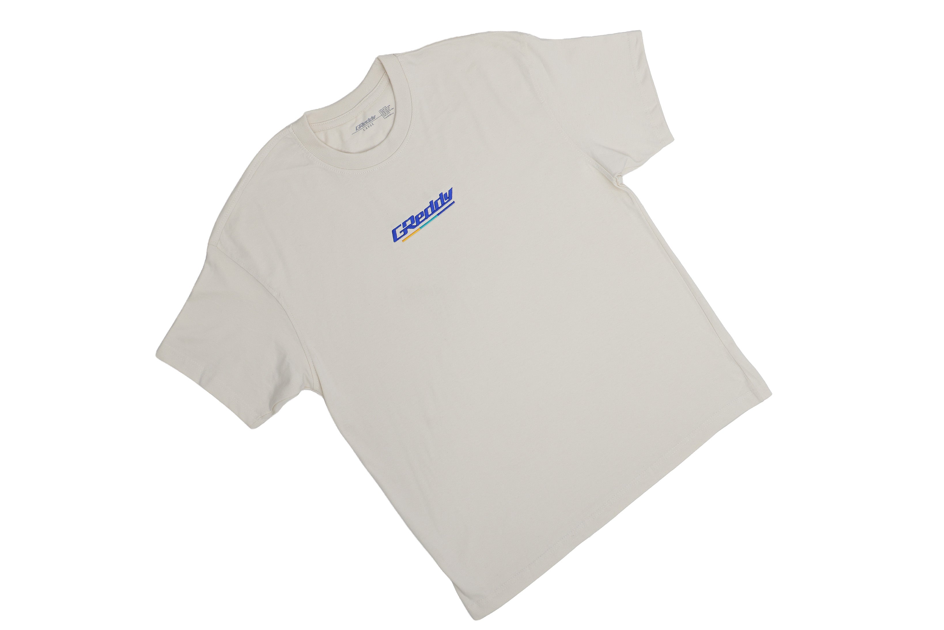 GReddy Underline Embroidered Tee – Cream
