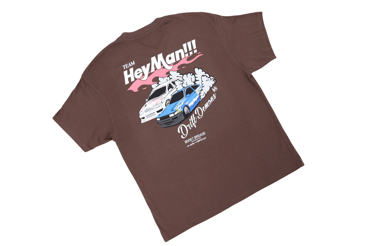 Boost Brigade X HeyMan Boxy Tee - Brown