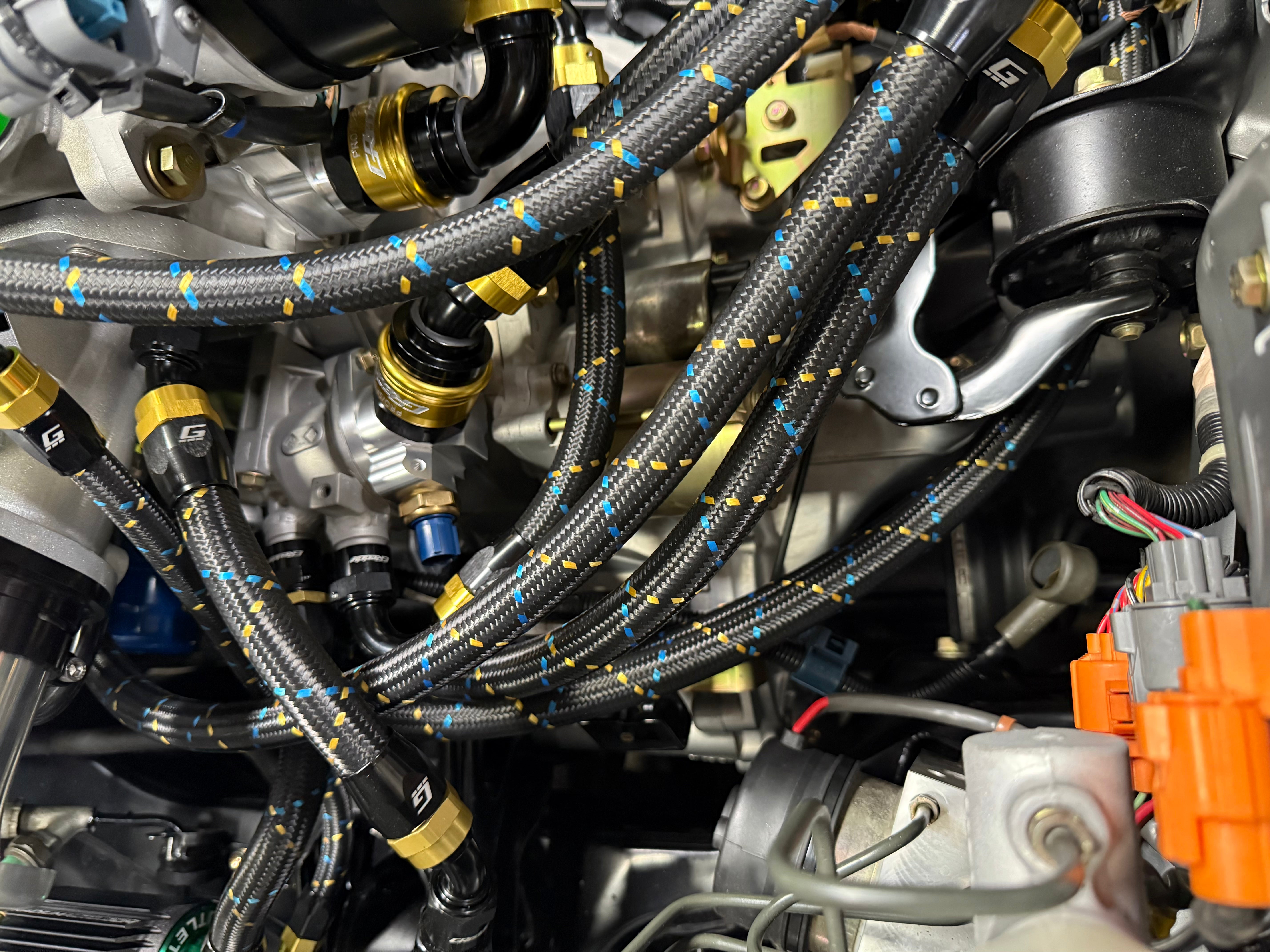 GREDDY NYLON BRAIDED HOSES -04, 06, 08, 10, 12, 16- (12850400 12850600 12850800 12851000 12851200 12851600)