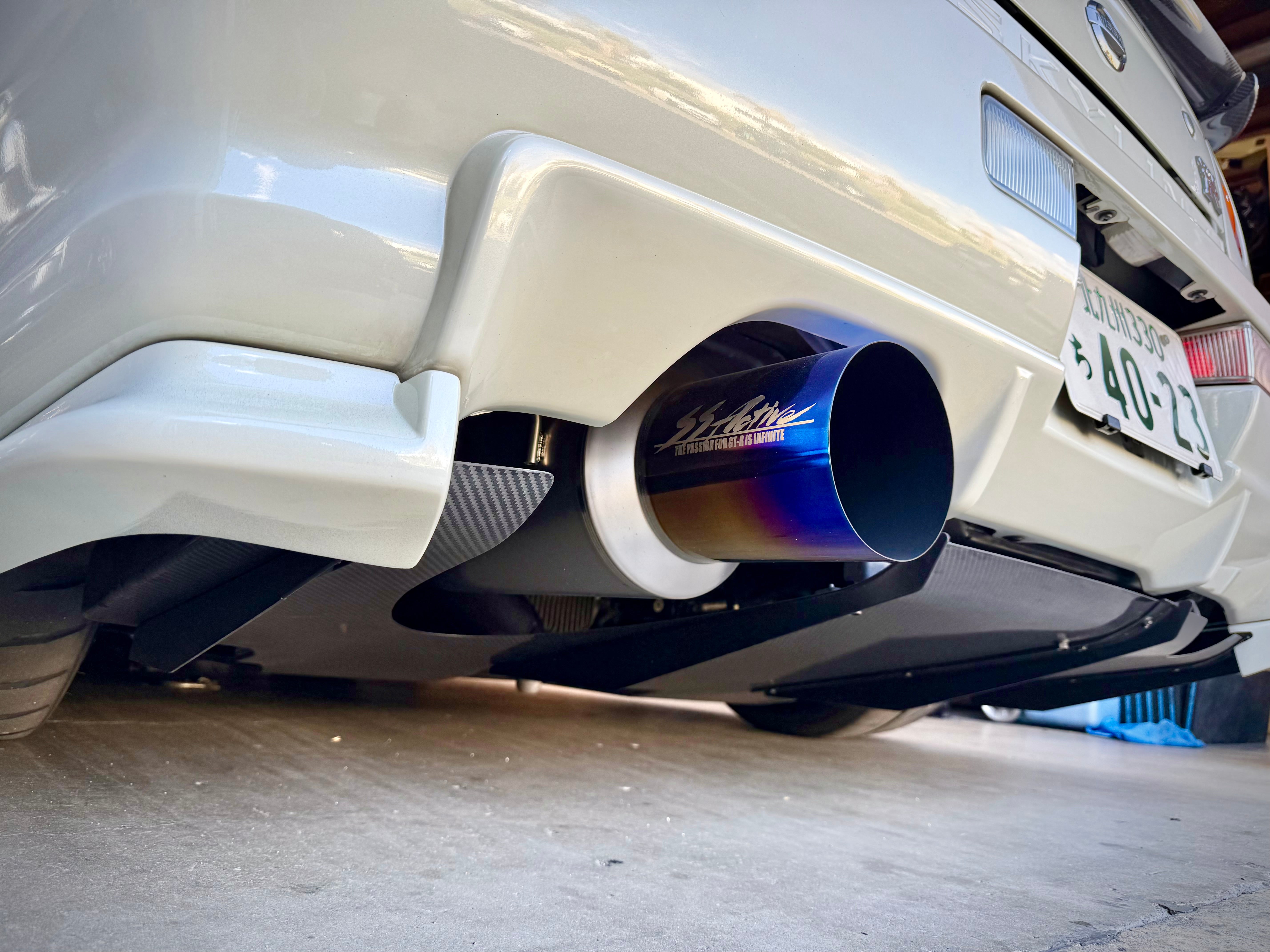 Garage Active "SS Active" 90mm Titanium Exhaust(s) (R32/R34)