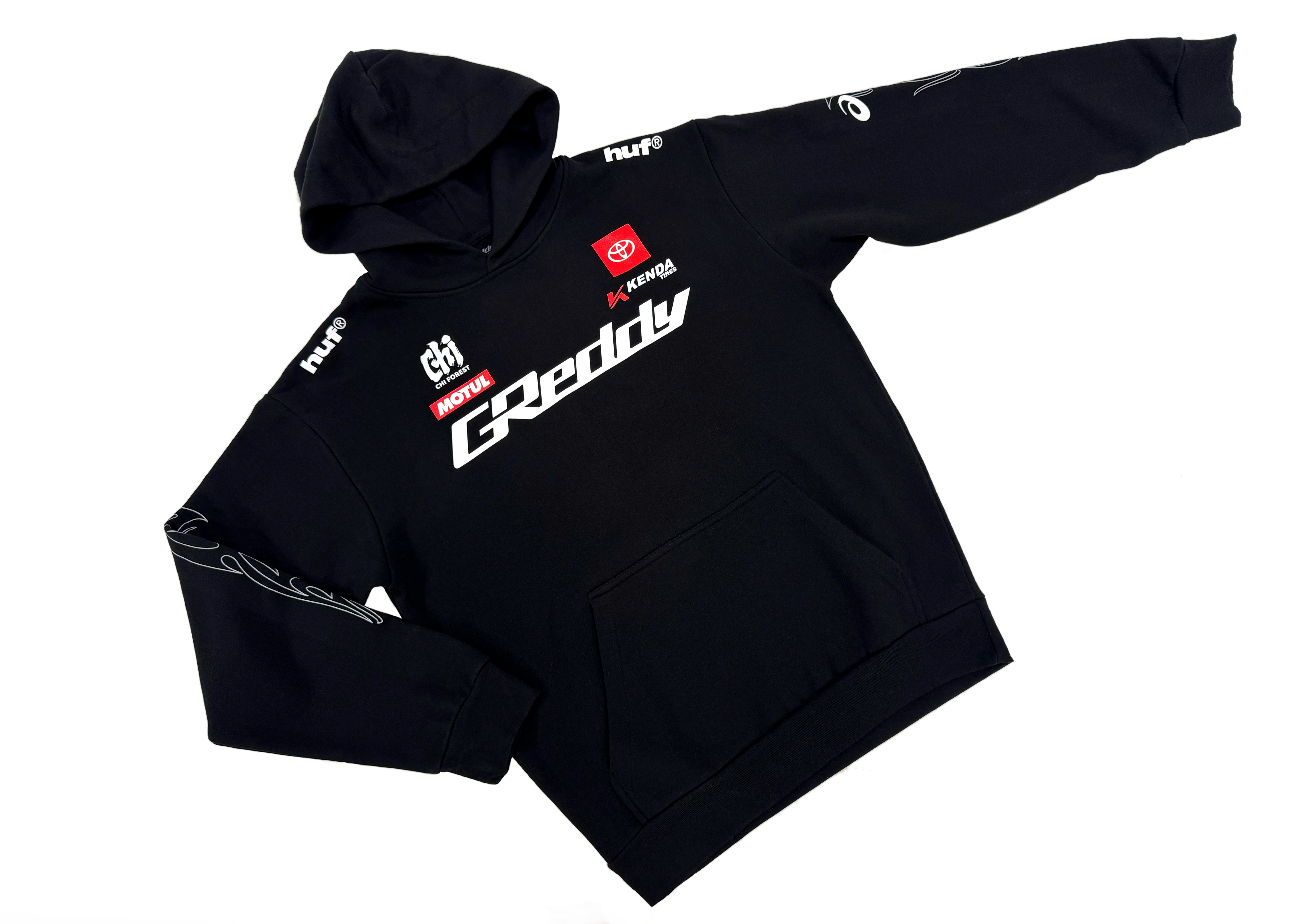 GReddy x Gushi LB2  Pullover Hoodie - Black