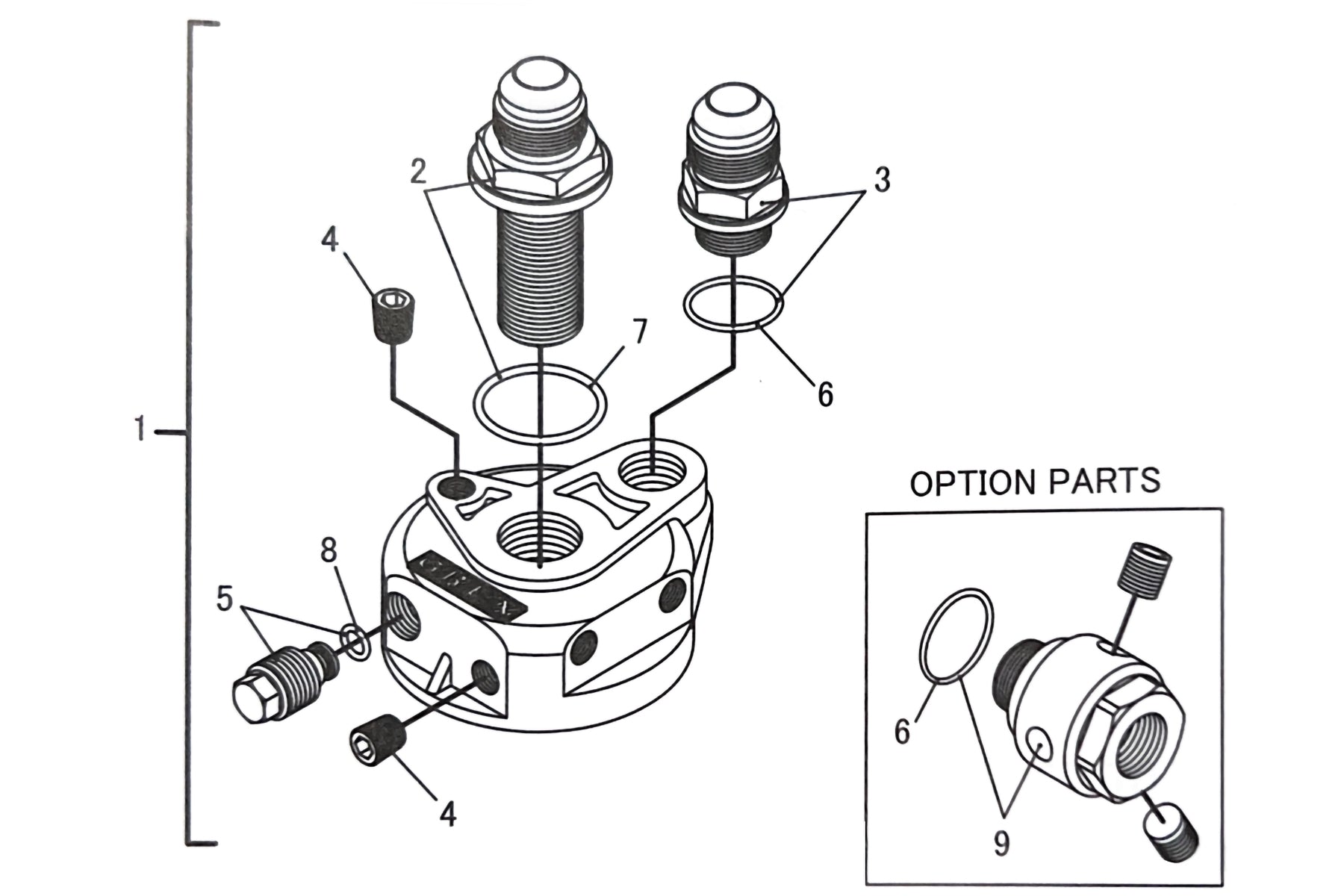 REPLACEMENT CENTER BOLT FOR TYPE-G FILTER RELOCATION ADAPTER, FILTER: 3/4-16UNF - (12401142)